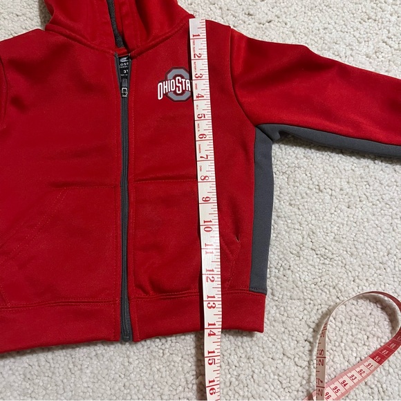 NCAA Ohio State Buckeyes Colosseum Red and Gray Hoodie Size 3T - Picture 7 of 8